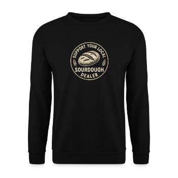 Baking Baker Baker Sourdough Bread Gift Idea - Unisex Sweatshirt - black - Front - Alina (178cm) & Michal (187cm)