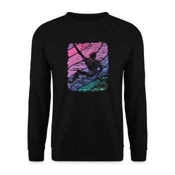 Boulderer Boulder Bouldering - Unisex Sweatshirt - black - Front - Alina (178cm) & Michal (187cm)