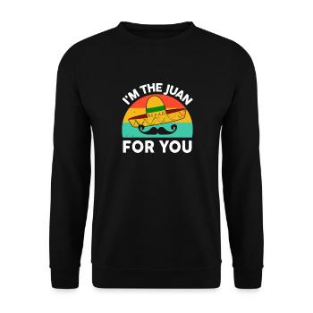 Juan for You Sombrero Tee - Unisex Sweatshirt - black - Front - Alina (178cm) & Michal (187cm)