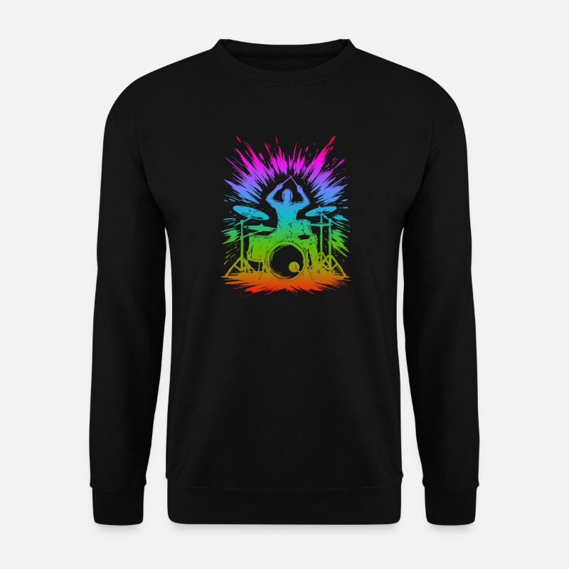 Rainbow Drum Splash - Unisex Sweatshirt - black