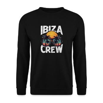 Ibiza Crew - Unisex Sweatshirt - black - Front - Alina (178cm) & Michal (187cm)