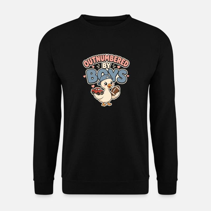 Outnumbered by Boys Duck - Unisex Pullover - Schwarz