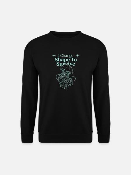 Méduse Océan Méduse Fluide Douce Marine - Sweat-shirt Unisexe - noir