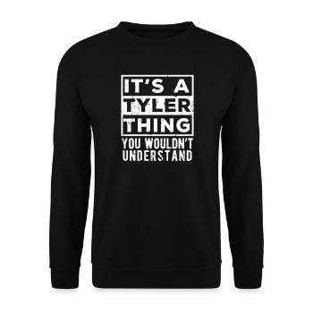 C’est une chose de Tyler que tu ne comprendrais pas - Sweat-shirt Unisexe - noir - Devant - Alina (178cm) & Michal (187cm)