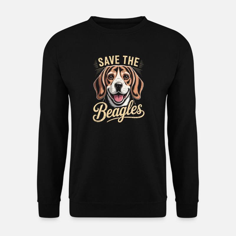 Rettet die Beagles - Unisex Pullover - Schwarz