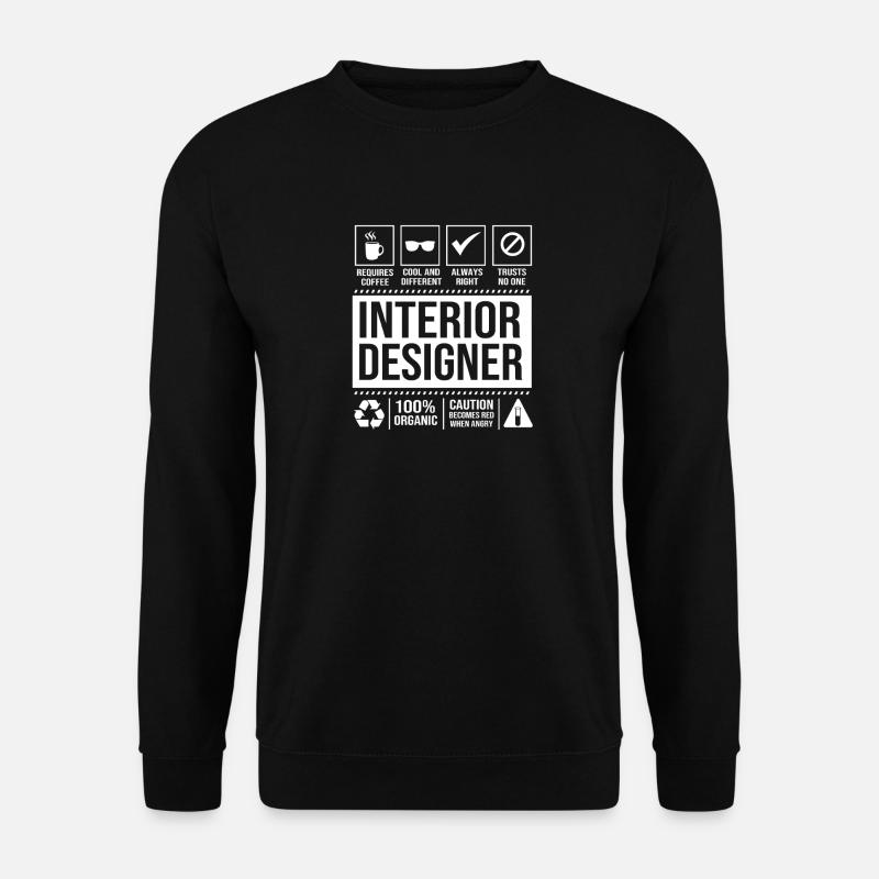 Architecte, Designer d’intérieur, Architecture - Sweat-shirt Unisexe - noir