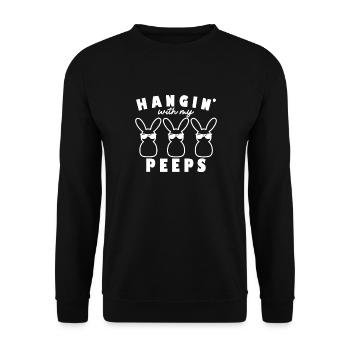Traîner avec mes gars - Sweat-shirt Unisexe - noir - Devant - Alina (178cm) & Michal (187cm)