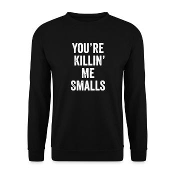 Sandlot Quote Tee - Unisex Sweatshirt - black - Front - Alina (178cm) & Michal (187cm)
