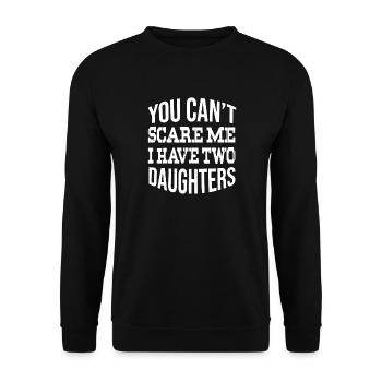 Tu ne peux pas me faire peur : deux filles - Sweat-shirt Unisexe - noir - Devant - Alina (178cm) & Michal (187cm)