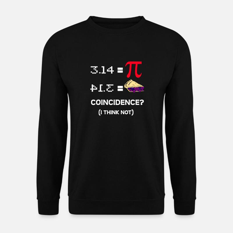 Pi Pie Coincidence Tee - Unisex Sweatshirt - black