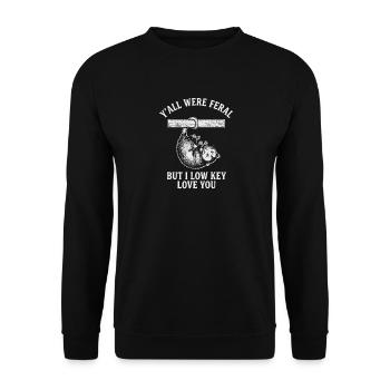 École d’appréciation des enseignants Vous étiez sauvages - Sweat-shirt Unisexe - noir - Devant - Alina (178cm) & Michal (187cm)