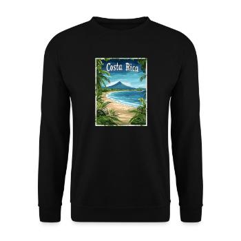 Paysage des plages tropicales du Costa Rica - Sweat-shirt Unisexe - noir - Devant - Alina (178cm) & Michal (187cm)
