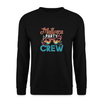 Mallorca Crew - Unisex Pullover - Schwarz - Vorne - Alina (178cm) & Michal (187cm)