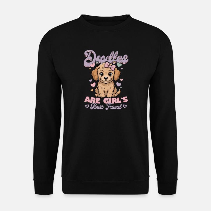 Goldendoodle Dog Breed - Unisex Pullover - Schwarz