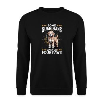 Goldendoodle Dog Breed - Unisex Sweatshirt - black - Front - Alina (178cm) & Michal (187cm)