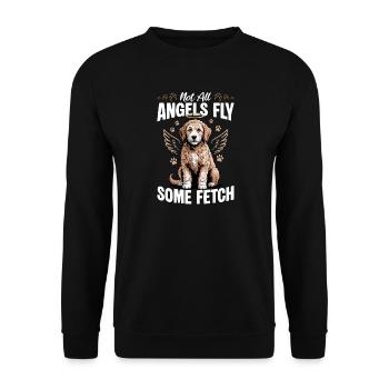 Goldendoodle Dog Breed - Unisex Sweatshirt - black - Front - Alina (178cm) & Michal (187cm)