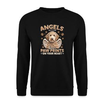 Goldendoodle Dog Breed - Unisex Sweatshirt - black - Front - Alina (178cm) & Michal (187cm)