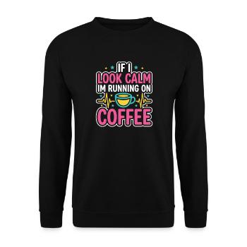 Night Shift Nurse, Tired - Unisex Sweatshirt - black - Front - Alina (178cm) & Michal (187cm)