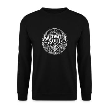saltwater soul - Unisex Sweatshirt - black - Front - Alina (178cm) & Michal (187cm)