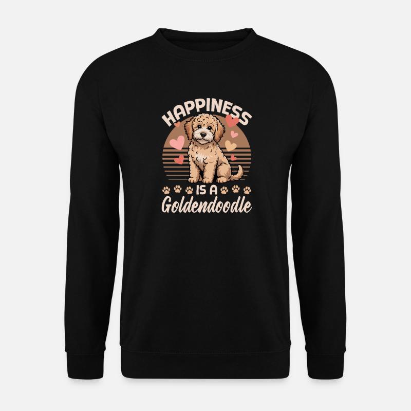 Goldendoodle Dog Breed - Unisex Pullover - Schwarz