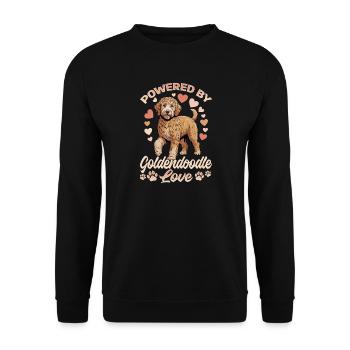 Goldendoodle Dog Breed - Unisex Sweatshirt - black - Front - Alina (178cm) & Michal (187cm)