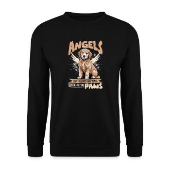 Goldendoodle Dog Breed - Unisex Sweatshirt - black - Front - Alina (178cm) & Michal (187cm)