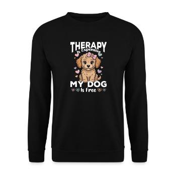 Goldendoodle Dog Breed - Unisex Sweatshirt - black - Front - Alina (178cm) & Michal (187cm)