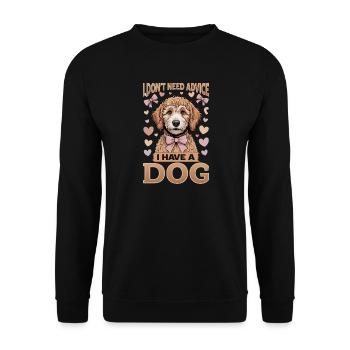 Goldendoodle Dog Breed - Unisex Sweatshirt - black - Front - Alina (178cm) & Michal (187cm)