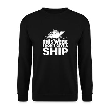 Cette semaine, je m’en fiche complètement - Sweat-shirt Unisexe - noir - Devant - Alina (178cm) & Michal (187cm)
