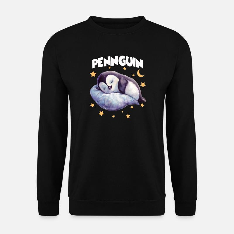 PennguinPenguin Pajamas Pennguin Late Riser - Unisex Sweatshirt - black