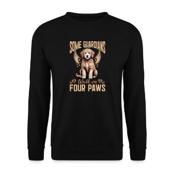 Goldendoodle Dog Breed - Unisex Sweatshirt - black - Front - Alina (178cm) & Michal (187cm)