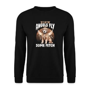 Goldendoodle Dog Breed - Unisex Sweatshirt - black - Front - Alina (178cm) & Michal (187cm)
