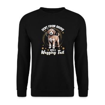 Goldendoodle Dog Breed - Unisex Sweatshirt - black - Front - Alina (178cm) & Michal (187cm)