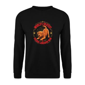 Chemise la plus correcte maman maman labrador rouge rousse - Sweat-shirt Unisexe - noir - Devant - Alina (178cm) & Michal (187cm)