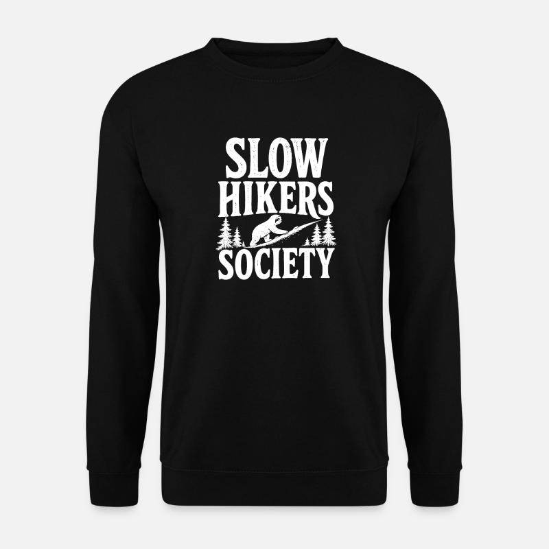 Slow Hikers Society Emblem - Unisex Sweatshirt - black