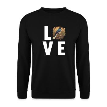Magpies Magpie - Unisex Sweatshirt - black - Front - Alina (178cm) & Michal (187cm)