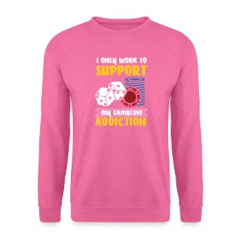 Casino poker kartenspiel glücksspiel - Unisex Pullover - Pink - Vorne