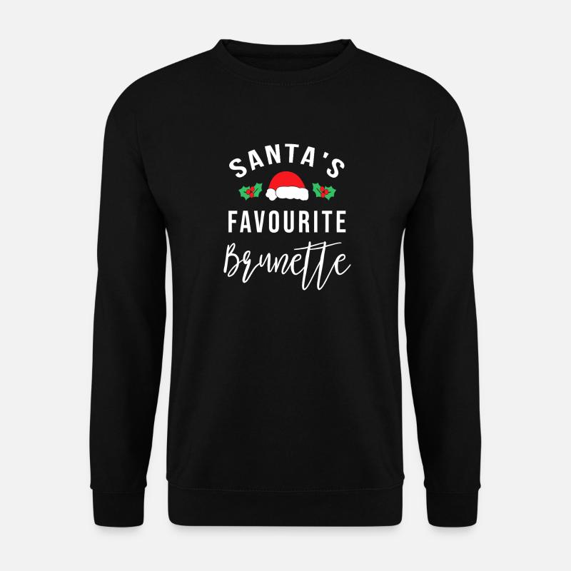 Santa's Favourite Bralette - Unisex Sweatshirt - black