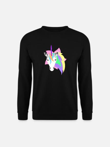 Introvertiertes Einhorn – Leave Me Alone - Unisex Pullover - Schwarz