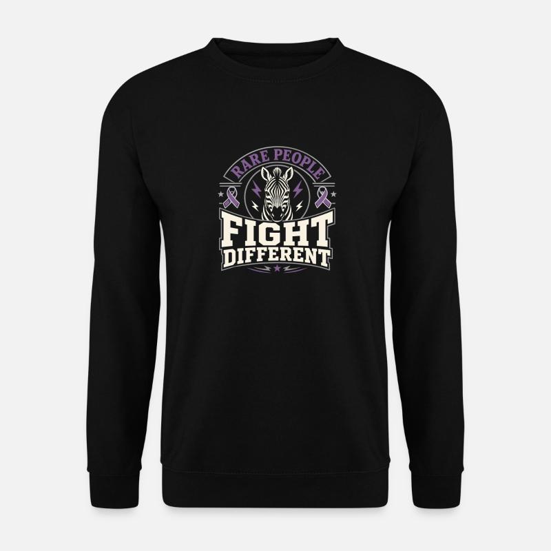 Eds-bewusstsein Ehlers-danlos Zebra-krieger - Unisex Pullover - Schwarz