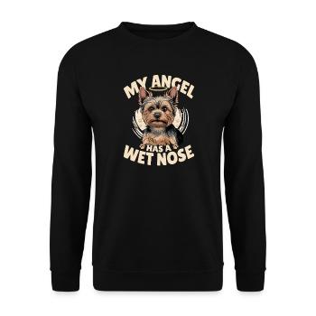 Yorkshire Terrier Yorkie Dog Breed - Unisex Sweatshirt - black - Front - Alina (178cm) & Michal (187cm)