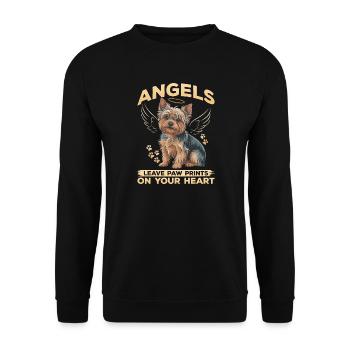 Yorkshire Terrier Yorkie Dog Breed - Unisex Sweatshirt - black - Front - Alina (178cm) & Michal (187cm)