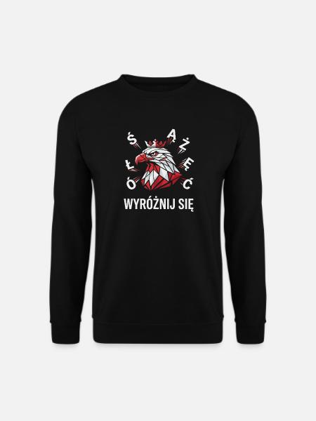 Poland Pride White Eagle Wyróżnij Się - Unisex Sweatshirt - black