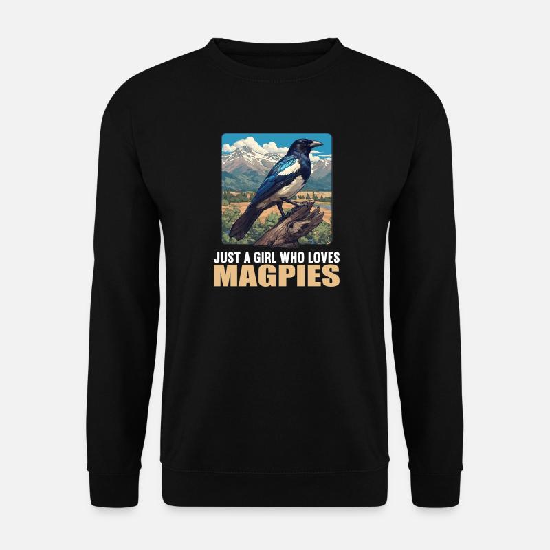 Pies Magpie - Sweat-shirt Unisexe - noir