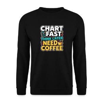 Night Shift Nurse, Tired - Unisex Sweatshirt - black - Front - Alina (178cm) & Michal (187cm)