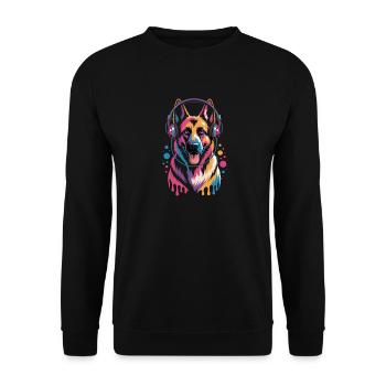 Berger allemand - Sweat-shirt Unisexe - noir - Devant - Alina (178cm) & Michal (187cm)