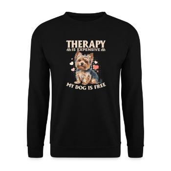 Yorkshire Terrier Yorkie Dog Breed - Unisex Sweatshirt - black - Front - Alina (178cm) & Michal (187cm)