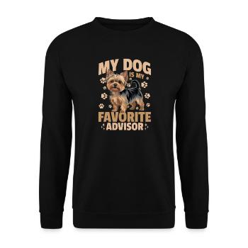 Yorkshire Terrier Yorkie Dog Breed - Unisex Sweatshirt - black - Front - Alina (178cm) & Michal (187cm)