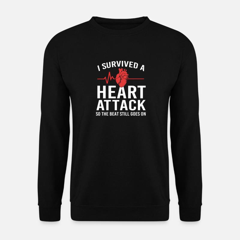 Herzinfarkt - Unisex Pullover - Schwarz