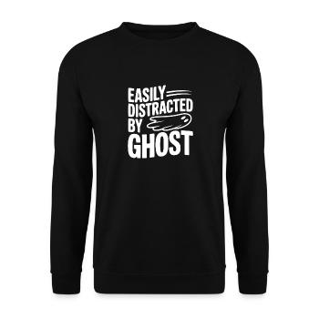 Easily Distracted by Ghost - Unisex Sweatshirt - black - Front - Alina (178cm) & Michal (187cm)